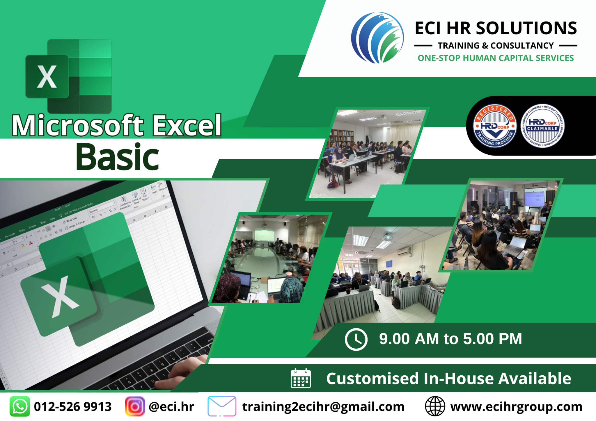 Microsoft Excel - Basic - ECI HR Solutions | Training & Consultancy