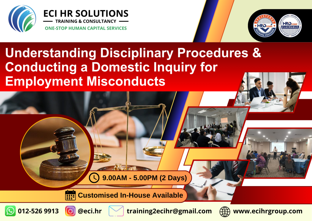 Understanding Disciplinary Procedures & Conducting a Domestic Inquiry ...
